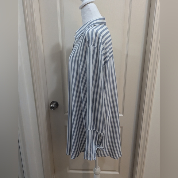 long XL strippwd blouse - Picture 3 of 7